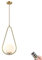 KEFA Suspension moderne sans fil à piles, sans fil, télécommande d'intérieur du milieu du siècle avec ampoule à intensité variable, luminaire en verre globe blanc pour cuisine, îlot, salle à manger,