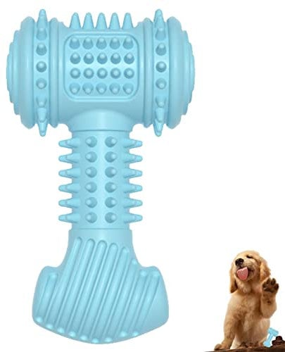ZCSXK Tough Dog Toys | Rubber Barbed Hammer Indestructible Dog Toy for Dog Teeth Cleaning,Aggressive Chew Toys for Large Dogs, Dog Hammer Shape Chew Toy Dog Toys for Large Dogs Dog