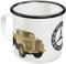 Nostalgic-Art Retro Emaille-Tasse, 360 ml, Daimler Truck – Models – Geschenk-Idee für Trucker, Original Lizenzprodukt (OLP), Camping-Becher, Vintage Design
