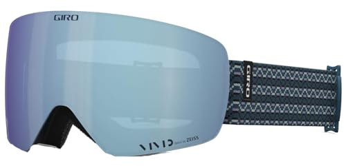 Giro Contour RS Snowboard Ski Goggles - for Men & Women - Harbor Blue Sequence Strap w/VIVID Royal/VIVID Infrared Lenses