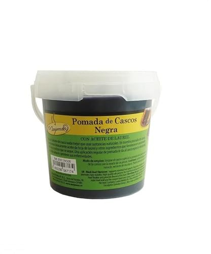 Pomada para Cascos Negra Marjoman | Tamaño 500 ml | Equipamiento para el caballo | Los Nietos