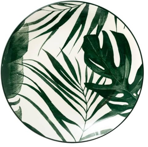 Secret de Gourmet - Set aus 6 tiefen tellern palme d20cm grün