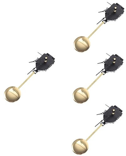 Housoutil Leise Wanduhr Batterieuhr 4 Sätze Uhrwerk Wanduhr Schwungbewegung Uhr-ersatzset Taktversorgung Uhr-Reparatur-Set Uhrzeiger-kit Pendeluhr Plastik Stumm DIY-Kits Uhrenteile
