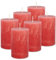 DecoLite: 6 x Stumpenkerzen 110/70 mm Safe Candle Selbstverlöschend. Brenndauer ca. 51 Stunden - 100% made in Germany von Wenzel Kerzen - RAL Zertifiziert (Flamingo)