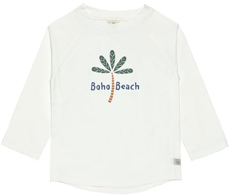 LÄSSIG Unisex Baby Rashguard Langarm Rash-Guard-Shirt, Weiß, 74/80