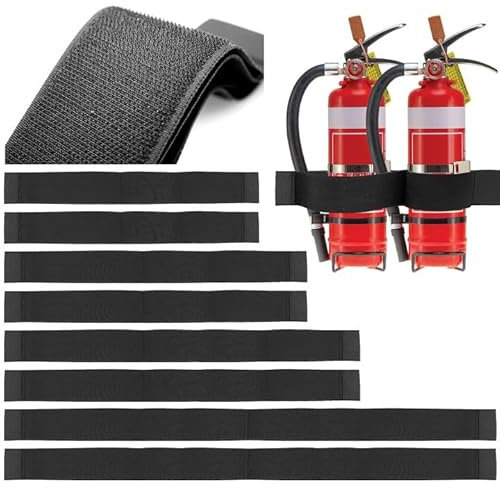 Piuluvor® 8 Stück Kofferraum Organizer Klett, 40/50/60/80cm Kofferraum Klett zur Befestigung von Gegenständen im Auto, Elastisches und Widerstandsfähig Auto-Klettverschlussstreifen