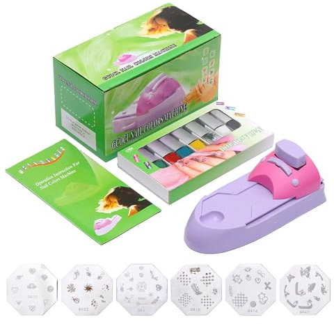 Nail Printing Machine | Household Nails Art Printer,Stable Bottom Suction Nail Stamping Machine for, Gathering, Dating, Working, Wedding, Travelling