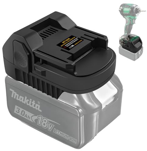 Adattatore per strumenti Hitachi 18 V, per batteria agli ioni di litio Makita da 18 V, per Hitachi BSL1815 BSL 1815X BSL1815S BSL1830C 330067 330068, adatto per HITACHI HiKOKI 18 V