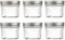 Danmu Art 16pcs 100ml Small Glass Jars with Aluminum Screw Top Mini Mason Jar for Caviar, Jam, Spices, Yogurt Pudding (16)