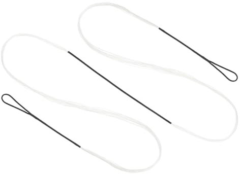 PATIKIL Cuerda de Arco Recurvo, Sustitución de Cuerdas de Arco de 14 Hilos para Equipamiento de Tiro con Arco Universal, Color Blanco Amo 68 (Real 64)