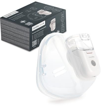 Nuvita 5078 MESH Inhalationsgerät - Freihändig, leicht, leise, selbstreinigend mit wiederaufladbarer Batterie