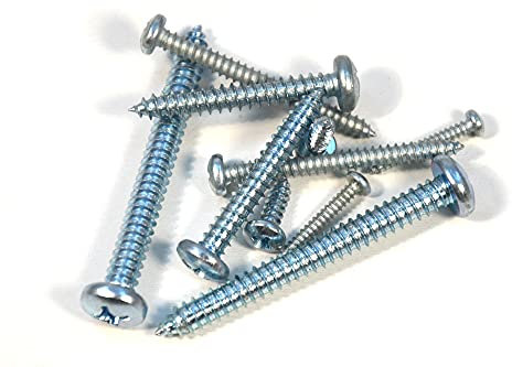 DIN 7981-C Senkkopf-Blechschrauben mit Linsenkopf und Kreuzschlitz verzinkt (50 Stück, 3.5x22)