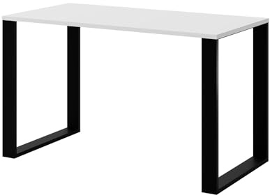 AKKE Esstisch Rechteckig Loft Design Mit Metallbeinen Tisch Küchentisch Wohnzimmertisch Esszimmertisch Tischblatt 18 mm 90x60 cm