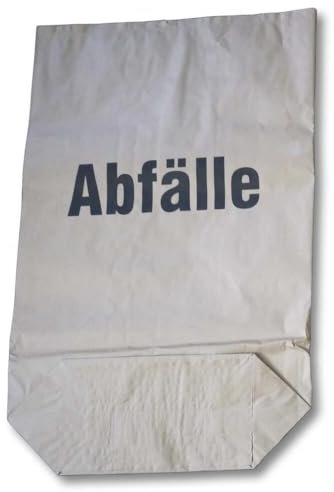 Abfallsäcke Abfälle, Kraftpapier, 2-lagig, Braun, 60/70 L, 55 x 85 cm, 25 Stück