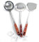 Big-Pan Set of 3 XL 45 cm Ladles Skimmer Spatula Soup Ladle Kitchen Aid Pouring Spoon Sauce Spoon Schumovka Slotted Spoon Stainless Steel Perfect for Kazans Wok Spatula Wok Cutlery