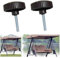 2pcs Canopy Fixing Screws Bolt Plastic Screws, Plastic Fixing Screw Knob Canopies Garden Swing Fittings For Garden Swing Chairs, Used To Attach A Canopy Frame To A Garden Swing, 5.7×7cm, Black