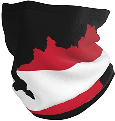 Gesichtsschutz Österreich Flagge Karte Halswärmer Multifunktion Kopftuch Atmungsaktiv Stirnband Für Sportarten Wandern Outdoor