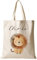 Manufaktur Liebevoll Stoffbeutel mit Namen Stofftasche Personalisiert Kinderbeutel Kindergarten Wechselwäsche Löwe Beutel Junge Mädchen Kind Tasche Tier