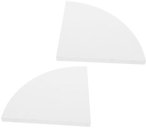 GLEAVI 2stücke Eckregale Für Wand Schwebende Eckregale Bücherregal-wandregal Eckregal Für Geflieste Dusche Eckregal-zubehör Regal Zur Aufbewahrung Eckdekor Eckregalwand Kleines