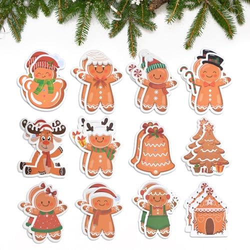 Hopton Haftnotizen, 24 Blöcke Sticky Notes, Weihnachtlicher Notizblock, Selbstklebende Notizzettel, Haftnotizen Lustig für Zuhause, Schule, Büro