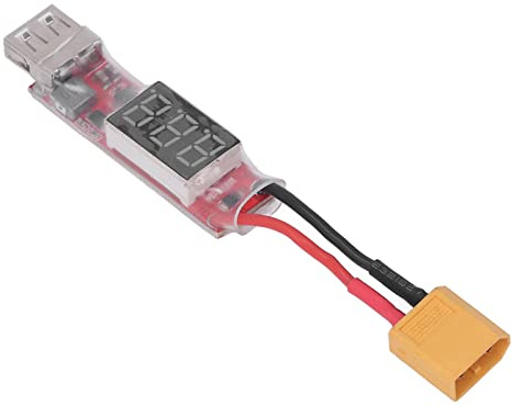 1PCS 2s 6s Battery to Plug Converter Sensor Power Module Cable Xt60 Lithium Battery Xt60 Plug to USB Charger Conversion Module Adapter for Helicopter Quadcopter Airplane Boat Car