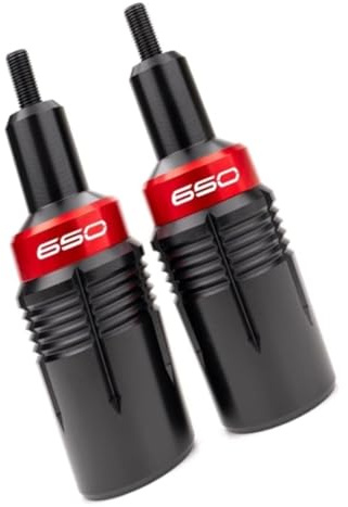 For Kawasaki Z650 RS for Ninja650 for Ninja 650 KRT EX650 2017-2025 Motorrad Rahmen Sliders Crash Protector Motorschutz Fallschutz(Rot)