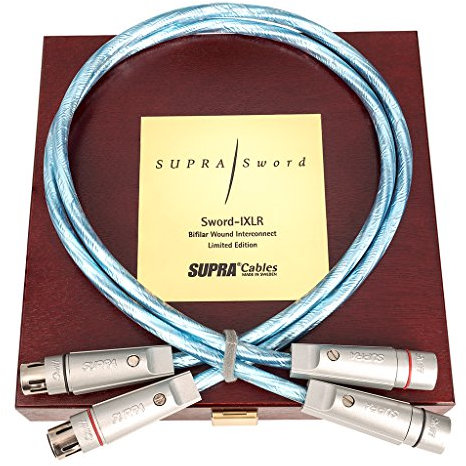 Supra Cables XLR Kabel Sword ISL Anniversary XLR (1 Paar / 1,0 m) Silberblau