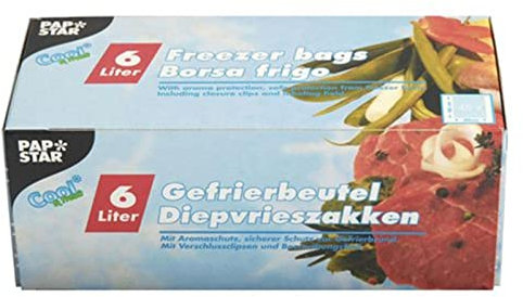PAPSTAR Gefrierbeutel 6 Liter, 300 x 460 mm, transparent