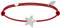LES POULETTES BIJOUX - Bracelet Lien Etoile d'Argent 925 - Classics - Rouge