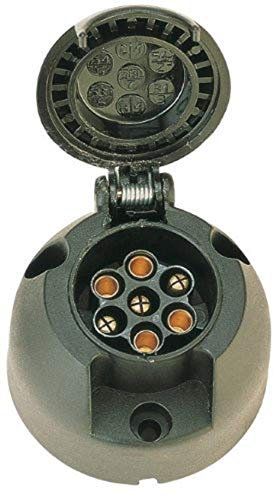 Cartrend 80111 Steckdose 7-polig, 12 Volt, ISO 1724, DIN 72577