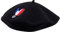 A chacun son Pays Beret Rugby Supporter - France - Taille Adulte - Noir