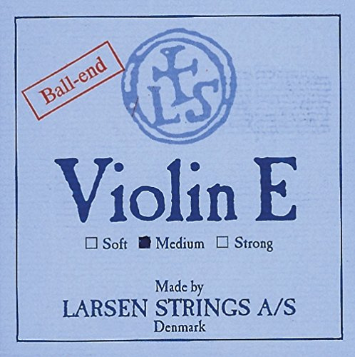 LARSEN STRINGS violin strings Original Synthetic,Fibre Core E steel, carbon steel with ball end, medium