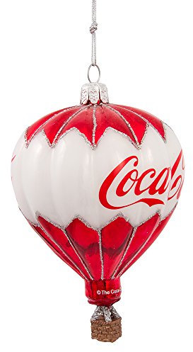 Coca-Cola Kurt Adler Glasballon-Ornament, 8,9 cm
