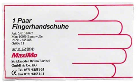 HANDSCHUHE Strick Baumwolle Gr. 11 dünn 2 St