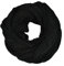 MAKFORT Damen Loop Schal Strickschal Loopschal Herbst Winter Dicker Schlauchschal Schwarz