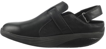 MBT FLUA Unisex-Schuhe | Physiologisches Schuhwerk mit Abrollsohle, ergonomisch, bequem und stoßdämpfend. Farbe: Schwarz