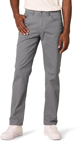 Amazon Essentials Herren 5-Pocket-Stretch-Twillhose, Gerade Geschnitten, Kohlegrau, 30W / 34L