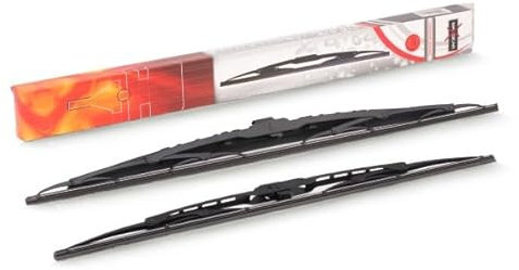 MAXGEAR Scheibenwischer Set Wischerblätter Set mit Spoiler Frontscheibenwischer Vorne Wischblattausführung: Bügelwischblatt mit Spoiler Länge 1: 580mm Länge 2: 500mm 39-0096