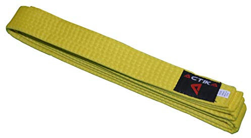 ACTIKA Budogürtel Karate Judo Taekwondo Kampfsport Ju-Jutsu Karategürtel (Gelb, 220)