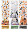 CCINEE Halloween-Zellophanbeutel, 150 Stück, Halloween-Kunststoffbeutel mit 300 Twists für Snacks, Kekse, Verpackung