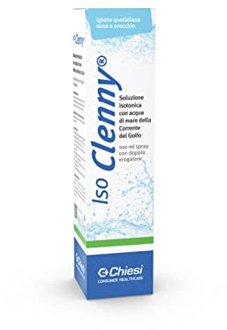 Clenny, Iso Clenny Spray con Soluzione Isotonica 0,9% per la Detersione e l’Igiene di Naso e Orecchio - Confezione da 100ml