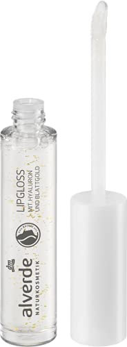 alverde NATURKOSMETIK Lipgloss Hydro transp. m. Blattgold - 5 ml