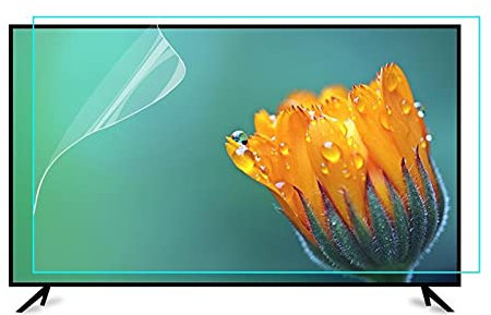 AMDHZ Suitable for LCD, LED, 4K OLED&QLED, screen protector 35-75 Inch TV, Easy to paste Screen Protector, Filter Relieve Eye Fatigue -Clear (Color : HD Version, Size : 32 inch 704X395mm)
