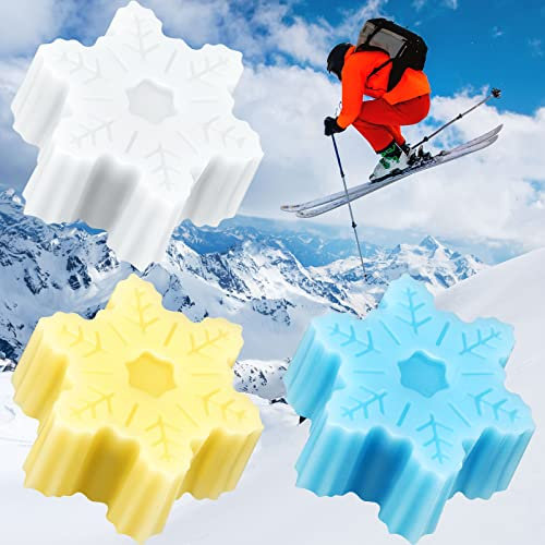 3-teiliges Ski-Wachs-Set für alle Temperaturen, Ski und Snowboard, Wachs, kaltes und warmes Wetter, Skateboard-Wachs für Skifahren, Snowboard, Schlitten, schnelle Verwendung bei jeder Art von Schnee