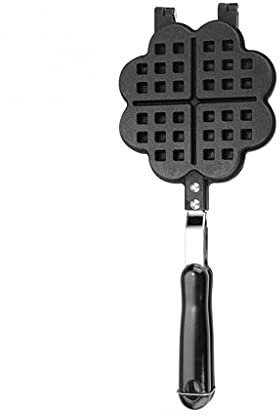 Samnuerly A Forma di Cuore Cucina Domestica Gas Antiaderente Waffle Maker Stampo per stampi Stampo per stampi Piastra per Cottura