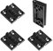 4 Scharniere 60x60mm aus Zink Metall zum aufschrauben - für Türen Klappen Deckel ideal zur Verwendung mit T V Slot Profilen! | 3 Größen zur Auswahl……