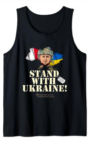 Malta Stand with Ukraine Zelensky Dog Tag Flag of Malta Tank Top