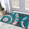 Rugs Inn Retro Doormat Anti Fatigue Kitchen Mat Non Slip Heavy Dense Pile Soft Fluffy Washable Modern Carpet Hallway Runner Floor Mats (50 x 80 cm, Teal)
