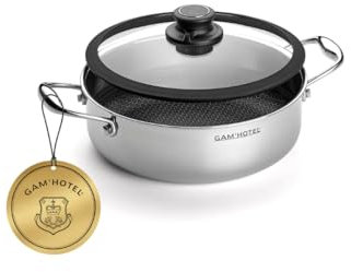 Gam'hotel - Sautoir triplex 24cm 'black cube' antiadhésif induction