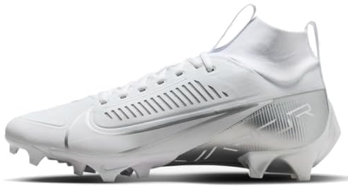 Nike Vapor Edge Pro 360 Fußballschuhe für Herren, Weiß/Metallic-Silber-Weiß, 47.5 EU